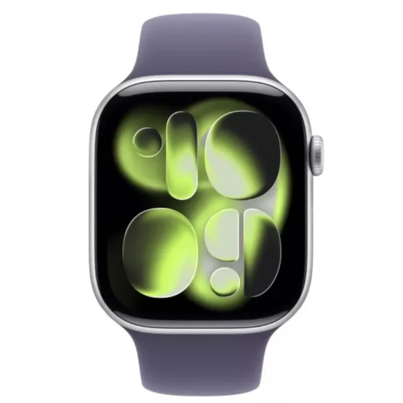 Apple Watch Series 11 GPS + Cellular 42mm Srebrna Aluminiowa Koperta z Fioletowo-Mglistym Paskiem Sportowym - M/L