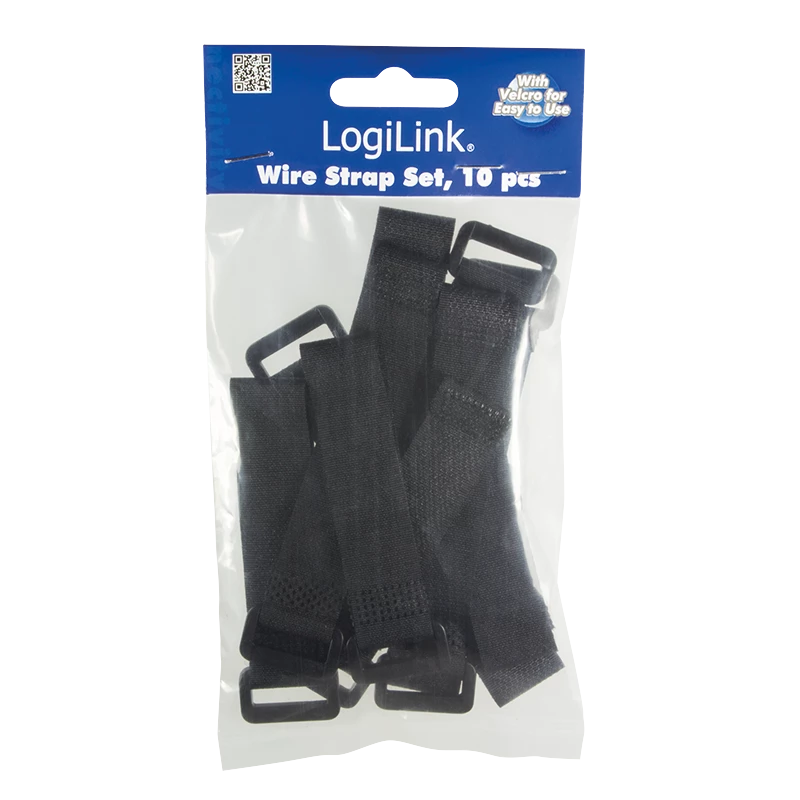 Opaski zaciskowe LOGILINK KAB0056 Nylon 150 mm Czarny, opakowanie 10 szt.