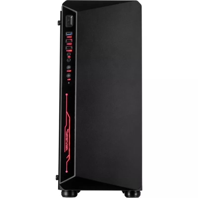 C-3 Saphir, Tower-Enclosure Czarny, Tempeczerwony Glass
