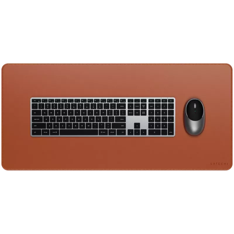 Podkładka pod mysz Satechi Vegan-Leather Premium Desk Mat Brązowa ST-LPDMN