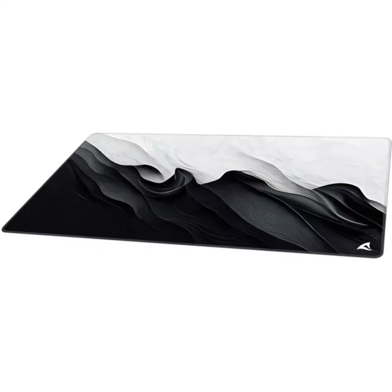 Podkładka pod mysz dla graczy Sharkoon SKILLER SGP40 D12, orientalny wzór z kwiatami wiśni, czarno-biała, 1000 x 500 mm