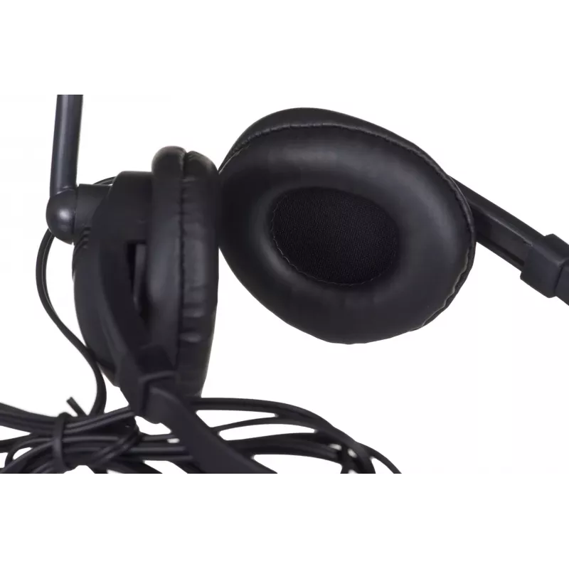 Przewodowy binauralny zestaw słuchawkowy do gier IBOX W1MV — wokółuszny, 3,5 mm, kabel 2 m, mikrofon na pałąku