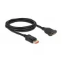 Przedłużacz DisplayPort do montażu panelowego DeLOCK 8K 60 Hz 2 m