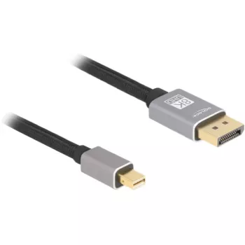 Delock - Kabel DisplayPort - Mini DisplayPort (M) do DisplayPort (M) - DisplayPort 1.4 - 3,0 m - Obsługa 8K 60 Hz - Czarny, Szary (81093)
