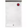Pojemnik do pakowania próżniowego ZWILLING 36807-007-0, prostokątny plastikowy pojemnik na żywność, 1,1 l i 2,3 l, hermetyczna pokrywka z możliwością blokowania, odłączany, półprzezroczysty biały