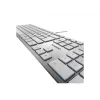 CHERRY KC 6000 cienki klawiatura uniwersalna USB QWERTY Nordycka srebrna, biała