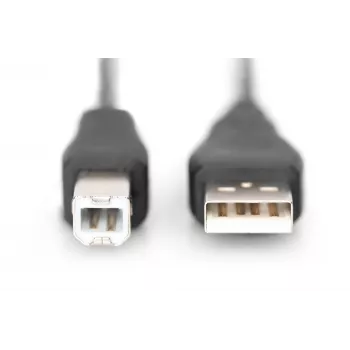 Kabel połączeniowy USB Assmann, typ A - B M/M, 1,8 m, USB 2.0, UL, czarny (AK-300102-018-S)