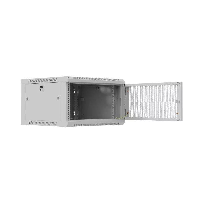 Szafa rack 19 inch 6U 600x600 szara perforowana