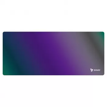 Podkładka pod mysz gamingowa SAVIO Super Speed L Prism Edition — 700×300×3 mm, fioletowa, zszywane krawędzie, antypoślizgowa podstawa