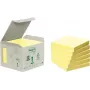 3M 6541B karteczki samoprzylepne Kwadratowe Żółte 100 arkuszy Samoprzylepne
