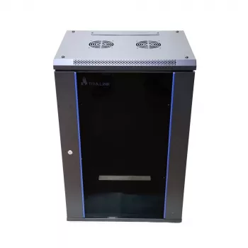 Szafa wisząca Extralink szafa rack 18U 600x600 Czarna zamek na klucz