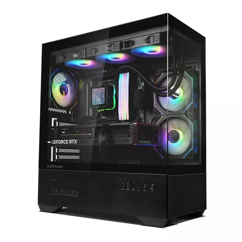 Obudowa PC CHRONIX V2 Mid Tower ARGB wentylator x3 czarna