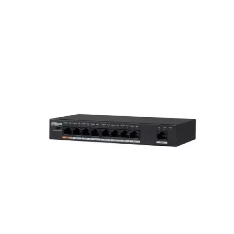 Dahua Technology PFS3009-8ET-96 Unmanaged L2 Fast Ethernet (10/100) Power over Ethernet (PoE) Czarny