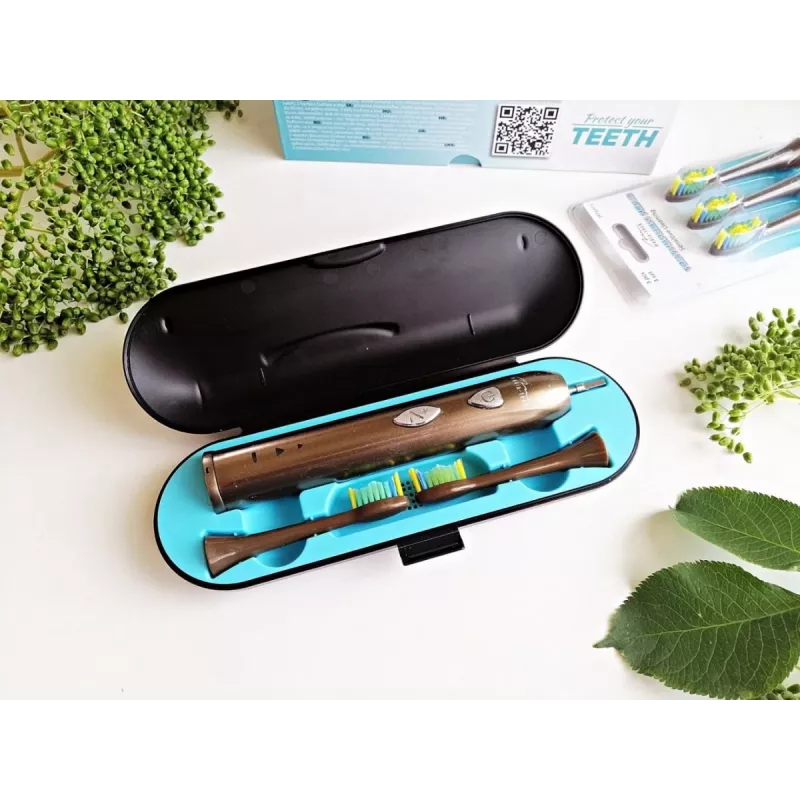 Szczoteczka do zębów Media-Tech SONIC WAVECLEAN Dla dorosłych Brązowa