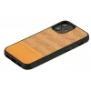 Etui na telefon Man and Wood do iPhone 12 mini, jodełka arancia czarne
