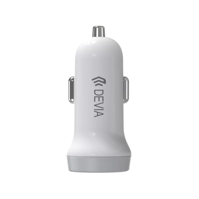 Ładowarka samochodowa Devia Smart Series Lightning 5 V 3,1 A Dual USB biała