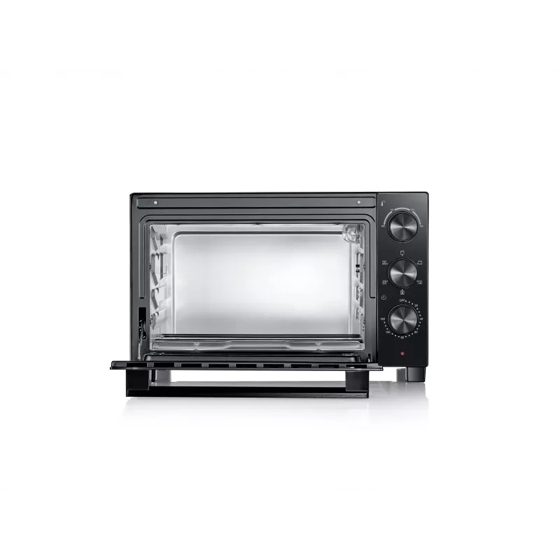 Mini piekarnik SEVERIN TO 2075 — pojemność 30 L, 1600 W, wolnostojący, czarny, funkcja grilla