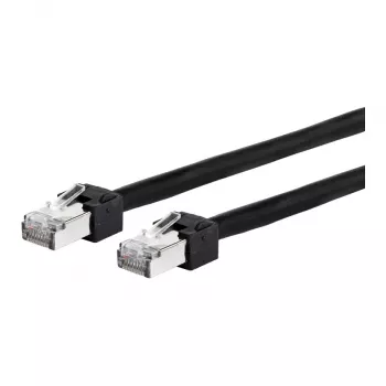 METZ CONNECT Ultraflex500 - Kabel krosowy - RJ-45 (M) na RJ-45 (M) - 1,0 m - 6,4 mm - SFTP, PiMF - KAT. 6 - Ekranowany, Bezhalogenowy - Czarny (13084V1000-E)