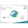 Digitus DN-3024 Adapter USB 3.0 20 cm 1x USB-C na 1x RJ45 Ekranowany