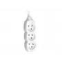 Przedłużacz Tracer PowerCord, 3 gniazda, 3 m, biały