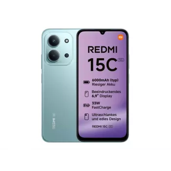 Xiaomi Redmi 15C 5G - Smartfon 5G - Dual-SIM - RAM 8 GB / Pamięć wewnętrzna 128 GB - Gniazdo microSD - 6,9 cala - 1600 x 720 pikseli (120 Hz)