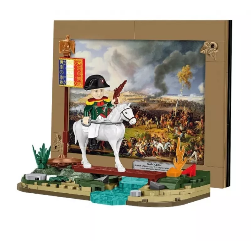 Zestaw konstrukcyjny Cobi Bitwa pod Moskwą Napoleona 145 elementów model historyczny diorama