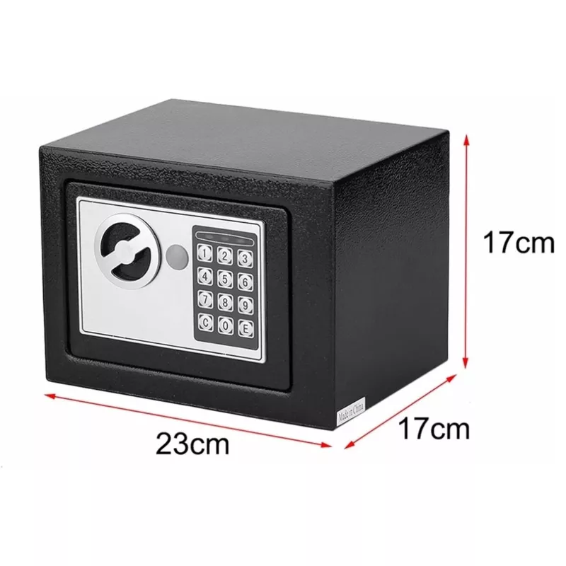 Sejf Extralink Home S-406 z zamkiem elektronicznym, szyfrem cyfrowym i kluczami