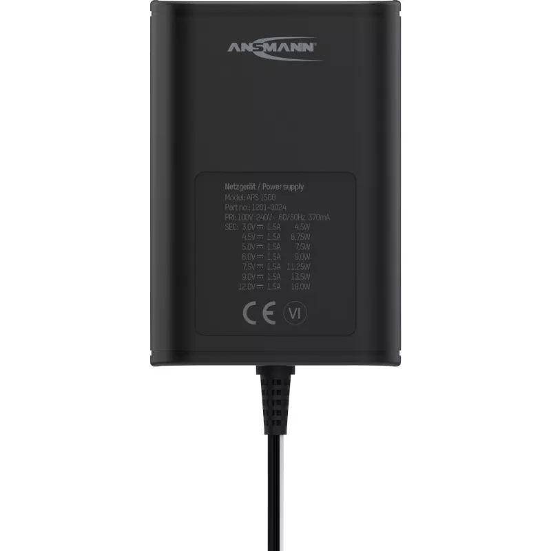 Ładowarka Ansmann APS 1500 Universal Czarna