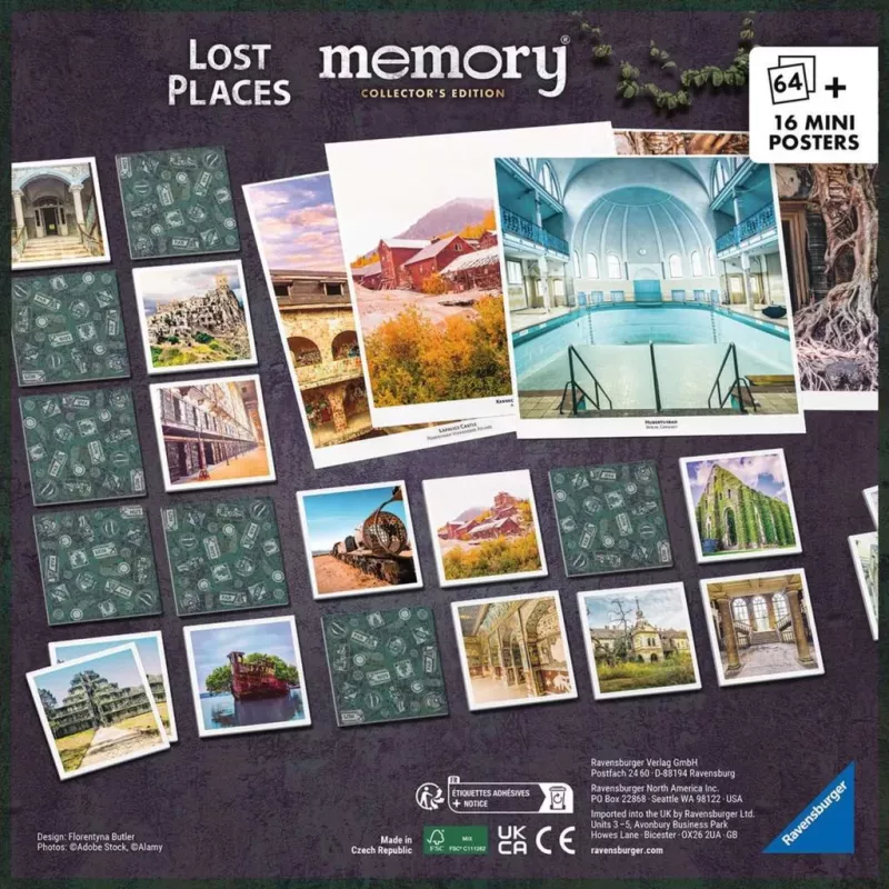 Kolekcjonerska gra memory Zaginione Miejsca, Gra pamięciowa