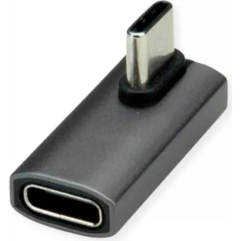 Adapter ROLINE USB4 40G Type C ST/BU 90° zwijany Alu (12.03.2933)