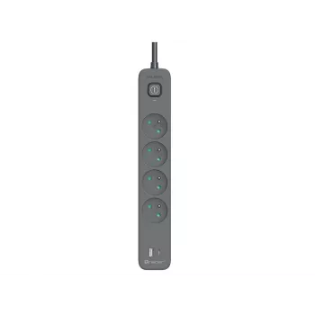 Listwa zasilająca TRACER TRALIS47026 z kablem 1,5 m, 4 portami USB i PD 18W