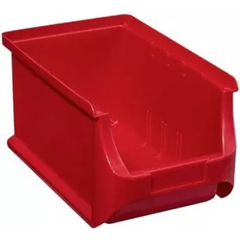 Pojemnik do przechowywania allit Lagersichtbox 456209, 150×125×235 mm, czerwony, przezroczysty przód