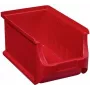 Pojemnik do przechowywania allit Lagersichtbox 456209, 150×125×235 mm, czerwony, przezroczysty przód