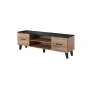 Cama TV stand LOTTA 160 2D2K wotan oak/mat Czarny