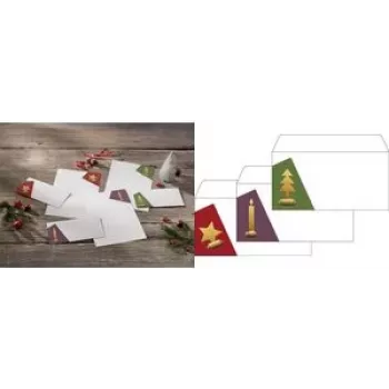 Zestaw kopert sigel DU257 DIN Lang, gumowane, biały papier 90 g/m²