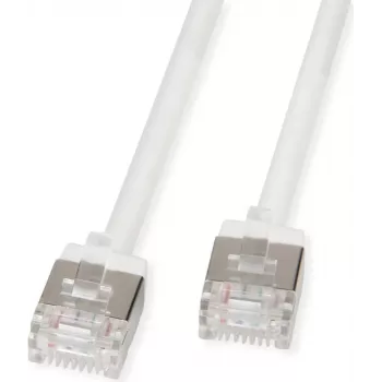 ROLINE U/FTP kabel krosowy Cat.6A Ultra- kurzer RJ45 Biały 3m - Sieć - FTP (21.15.4573)
