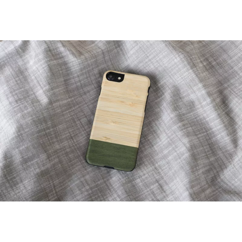 Etui na telefon man and wood do iPhone 7/8 — bambusowy las czarny