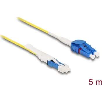 Optical Fiber kabel DeLOCK CS male to LC Duplex OS2 Uniboot 5m