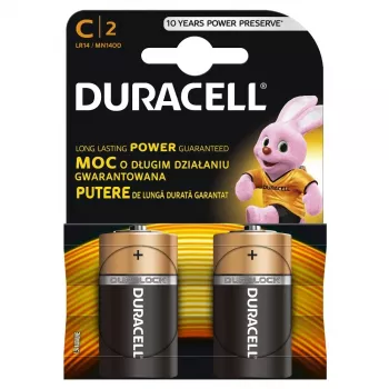 (C X 4 szt.) Duracell AA, AAA, D, C, 2032, 9V (LR14 LR20 6LR61 CR2032 Różnorodne) Baterie