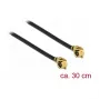 Kabel koncentryczny DeLOCK 89609 0,3 m MHF (I-PEX) czarny złoty