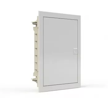 Puszka instalacyjna podtynkowa plastikowa z metalowymi drzwiczkami Noark PMF 24, IP40, 2 rzędy, 24 moduły