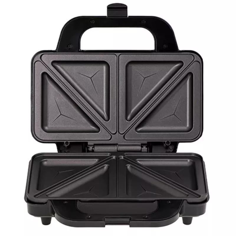 Opiekacz do kanapek Adler AD 3043, 1300 W, płyty z powłoką nieprzywierającą, 2 kanapki, powierzchnia grillowa 285×152 mm, czarny