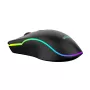 Przewodowa podgrzewana mysz gamingowa ActiveJet AMY-W390 — symetryczna, optyczna 2000 DPI, USB typu A, 4 przyciski, czarna