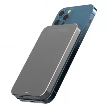 RealPower Powerbank PB-5000 MAG Szary 5.000mAh