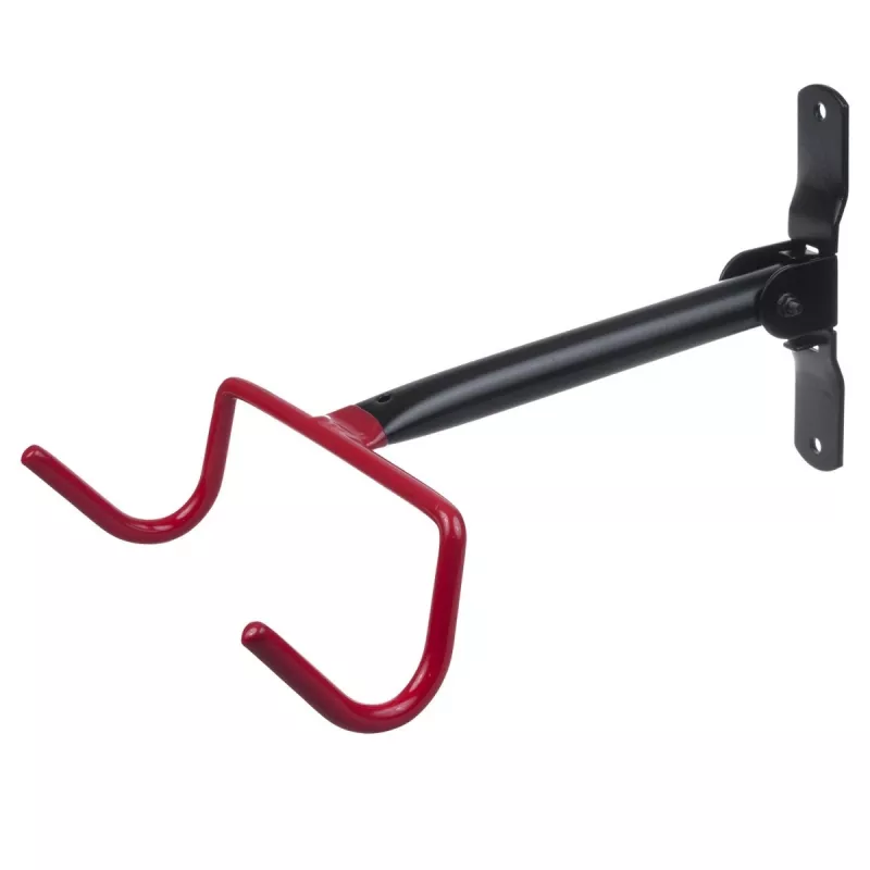 Wall-mounted bicycle rack MACLEAN MC-430, horizontal mount, holds up to 30 kg, Czarny