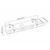 Digitus DA-90450 Kabelmanagement-Wanne 600x135x108mm Czarny Stal 1