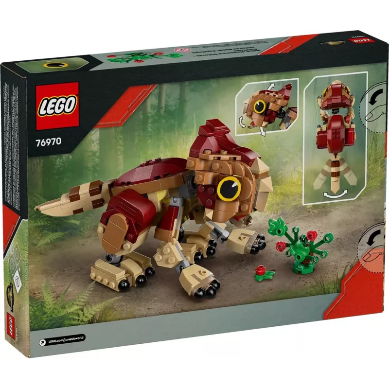 Zestaw LEGO LEGO Jurassic World 76970 Mały dinozaur Dolores Aquilops, 339 elementów, 110×150×200 mm