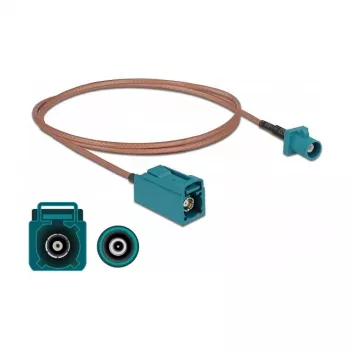 Kabel antenowy FAKRA Z wtyk FAKRA Z gniazdo RG-316 1 m DeLOCK