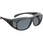 Okulary przeciwsłoneczne WEDO 271 48599 owalne, sportowe, unisex, soczewki polaryzacyjne, nakładki na okulary