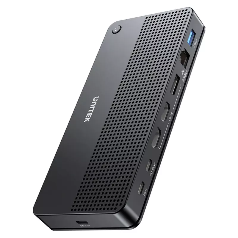 Stacja dokująca UNITEK D1104A01 USB4 przewodowa 100W Power Delivery